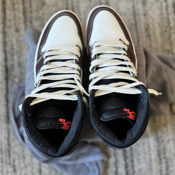 Size 14 - Jordan 1 Retro OG High Hand Crafted (Worn 2 Times) w/ Original Box - Picture 3 of 5